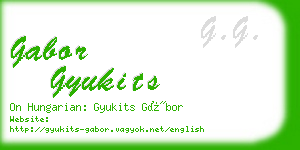 gabor gyukits business card